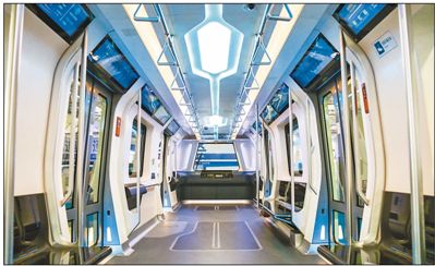 新一代地铁亮相 外形酷似“时空飞船” 实现WiFi信号全覆盖