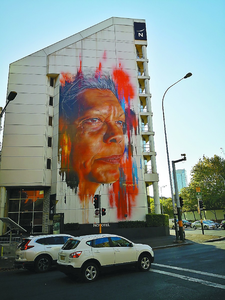逛悉尼涂鸦街 如置身画廊