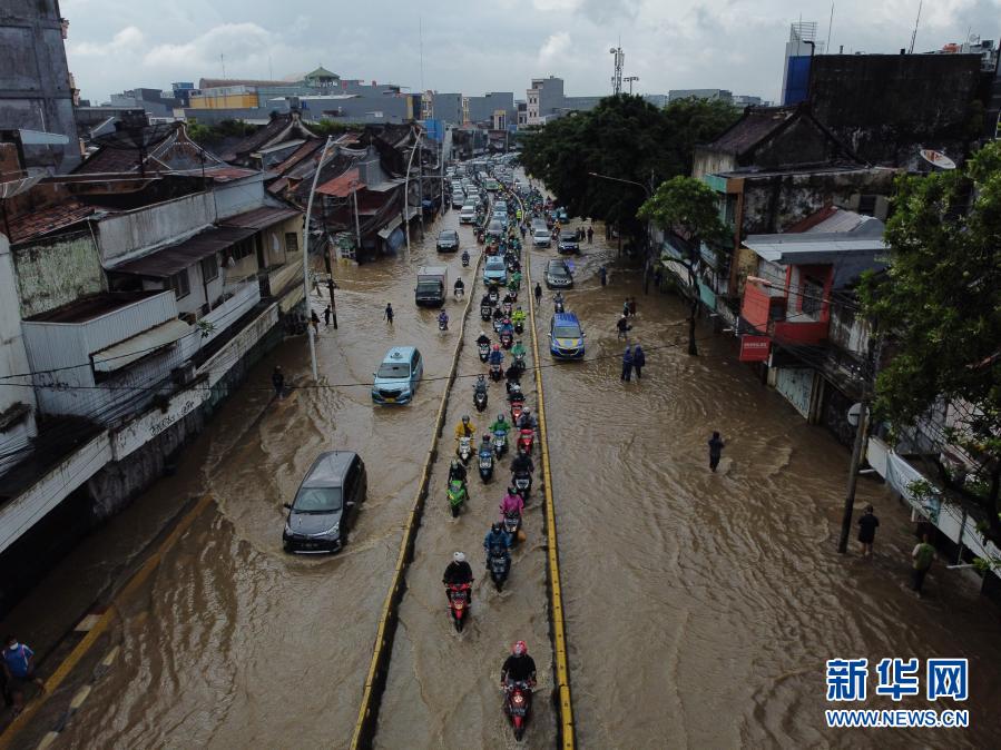 雅加达遭遇洪涝灾害