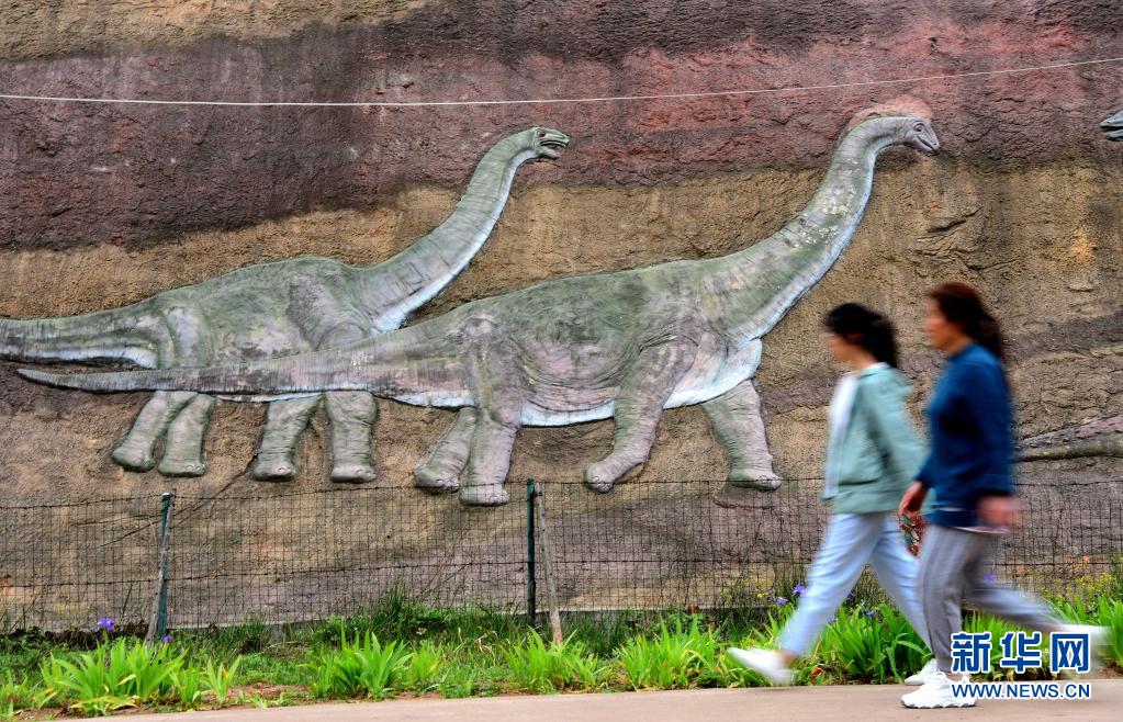 河南汝阳：“五一”假日恐龙地质公园游客多