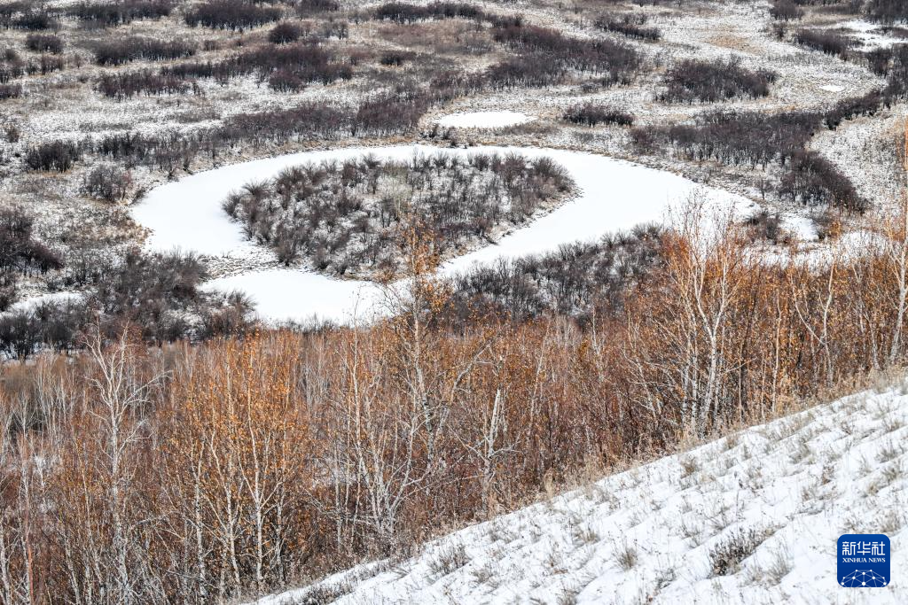 雪后的额尔古纳湿地