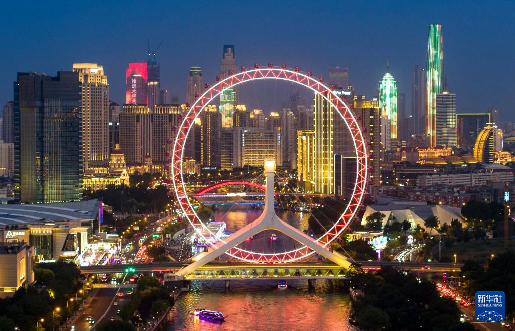 璀璨灯光 扮靓津夜