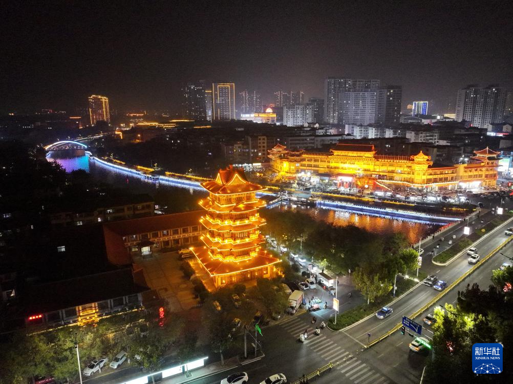 河北沧州:流光溢彩大运河畔